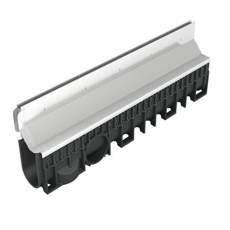 Channel with stainless steel slot grating - C250 - L100 int Kenadrain Channel with stainless steel slot grating - C250 - L100 int Kenadrain