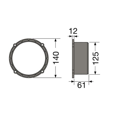 P/CHANNELING WIDTH 100 D.125 P/CHANNELING WIDTH 100 D.125