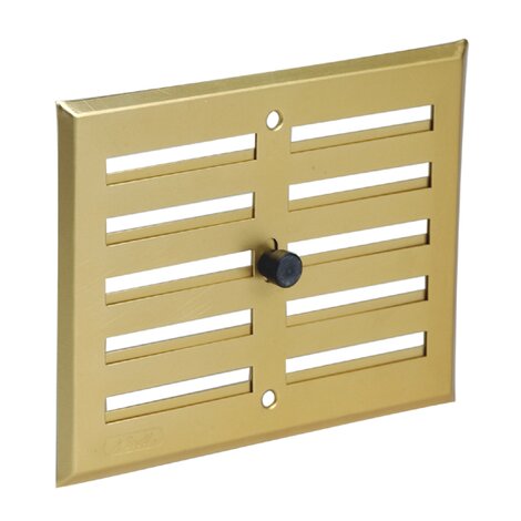GRILLE FERMETURE ALUMINIUM DORE 17X13
