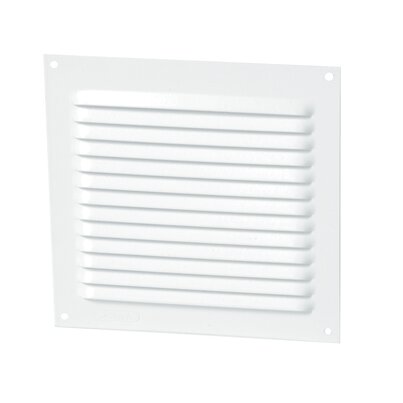 LOUVERED LOUVERED GRILLE WHITE ALU MOUS.15X15