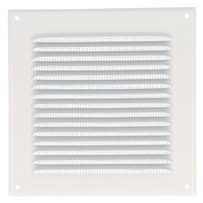 LOUVERED GRILLE WHITE ALU MOUS.20X20