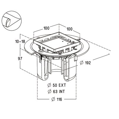 DRAIN TRAP FOR TILING + NICOLL MAT