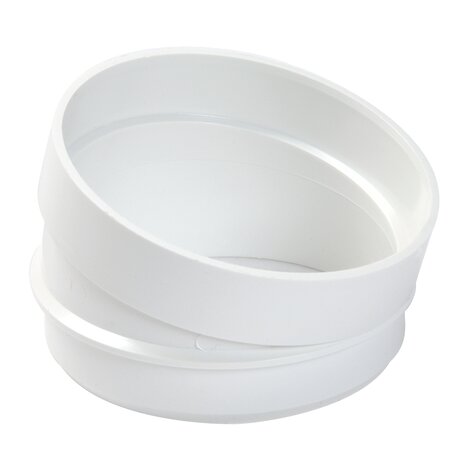 Σπάσιμο γωνίας σε 15° PVC λευκό NICOLL
