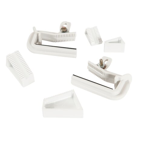 2 ETRIERS/SACHET JONCT/NAIS.16 WHITE