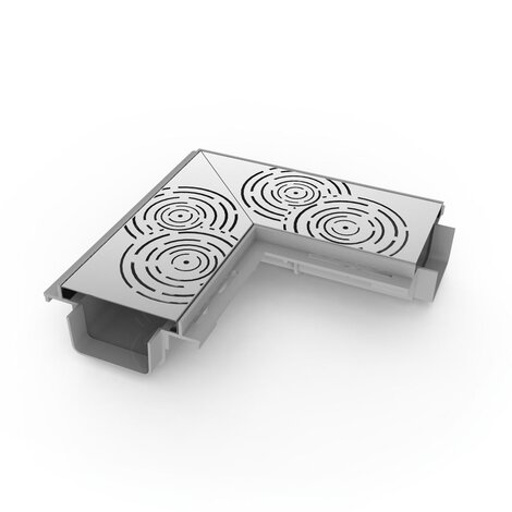 100 Universal corner LOW with “Circle” design grill 100 Universal corner LOW with “Circle” design grill