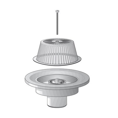 PVC roof outlet