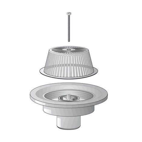 PVC roof outlet