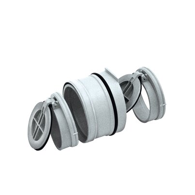 Double flap anti-backflow device