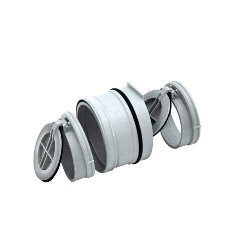 PP High capacity floor drain 1 outlet, high version