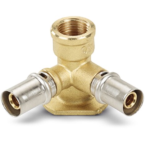 Backplate double elbow female thread Backplate double elbow female thread