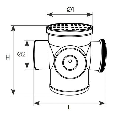 Ταμπουρέτο διακλάδωσης 400χ200