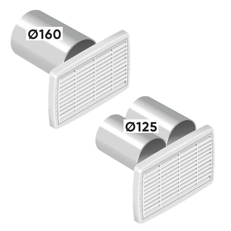 Rectangular surface mounted vents
