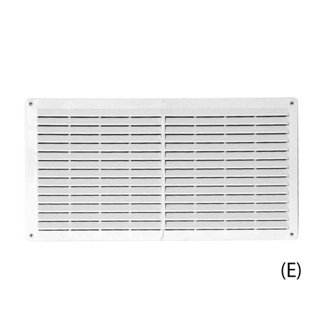 Rectangular built-in vents