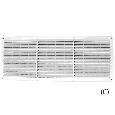 Rectangular built-in vents