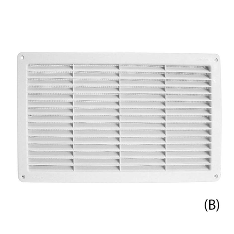 Rectangular built-in vents