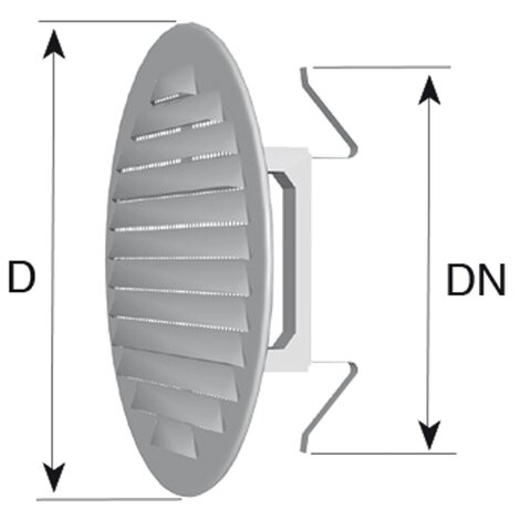 Round built-in grill with mosquito net (Aluminium)