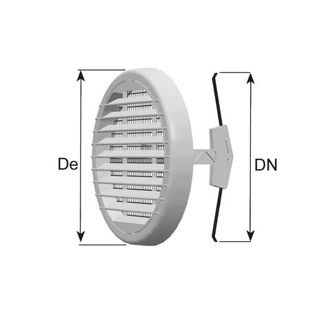 Round push-in vent ø135 (type 100) Round push-in vent ø135 (type 100)