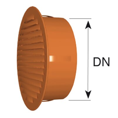 Round built-in grill with mosquito net (Copper)