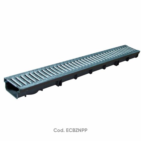 130x1000 PP Channel H70 with C section grill steel