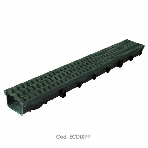 130x1000 PP Channel H70 with C section grill steel