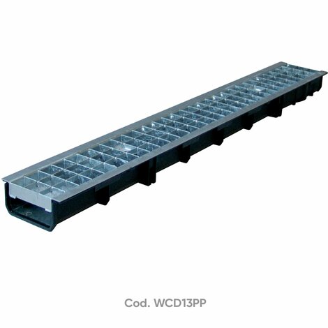 130x1000 PP Channel H52 with “T” section  grill
