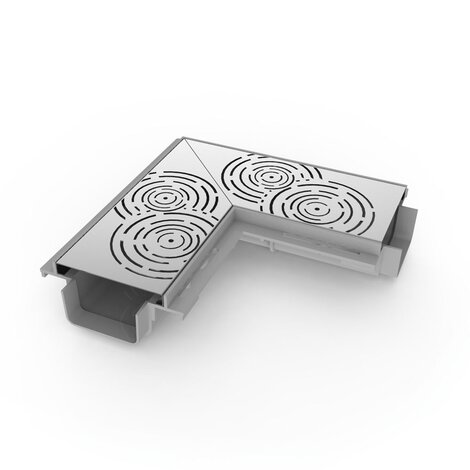 100 Universal corner LOW with “Circle” design grill