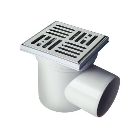 PP High capacity floor drain 1 outlet, low version