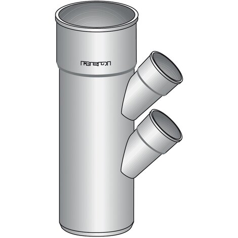 Reduced multibranch 45° M/F  2 lateral inlets
