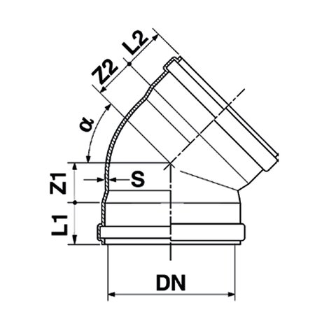 Γωνία 45° D/S