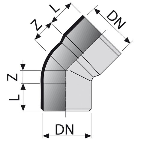 Bend 45° M/F