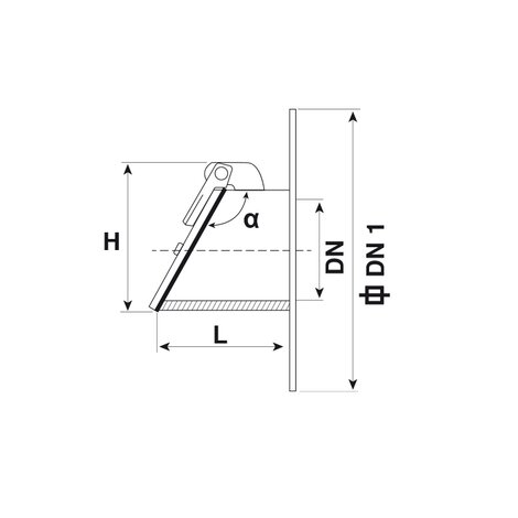 Flap valve Flange