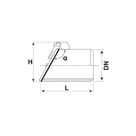 Flap valve Male