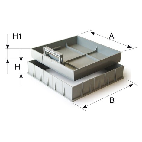 Formwork with handle PVC