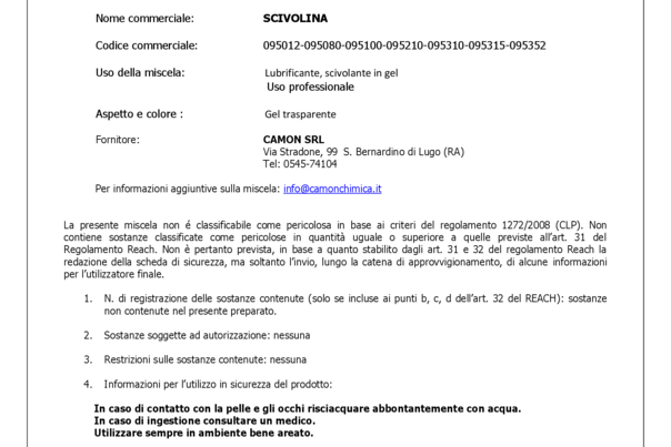 Safety : Lubricant